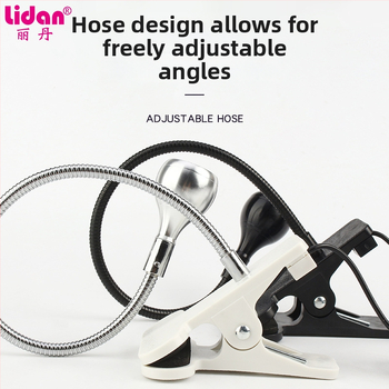 Stolná lampa na manikúru s nastaviteľným uhlom, 3W vysokovýkonná UV lampa na sušenie gélu na nechty, s klipom