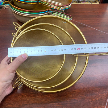 Sivă din oțel inoxidabil cu două urechi, plasă 30 mesh, filtru multipurpose pentru făină, lapte de soia și sucuri