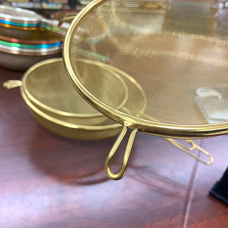 Sivă din oțel inoxidabil cu două urechi, plasă 30 mesh, filtru multipurpose pentru făină, lapte de soia și sucuri