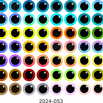 Okrugli stakleni oči za DIY nakit - materijal: staklo; postupak obrade: tiskanje; brend: Yu Ming; stil: crtani