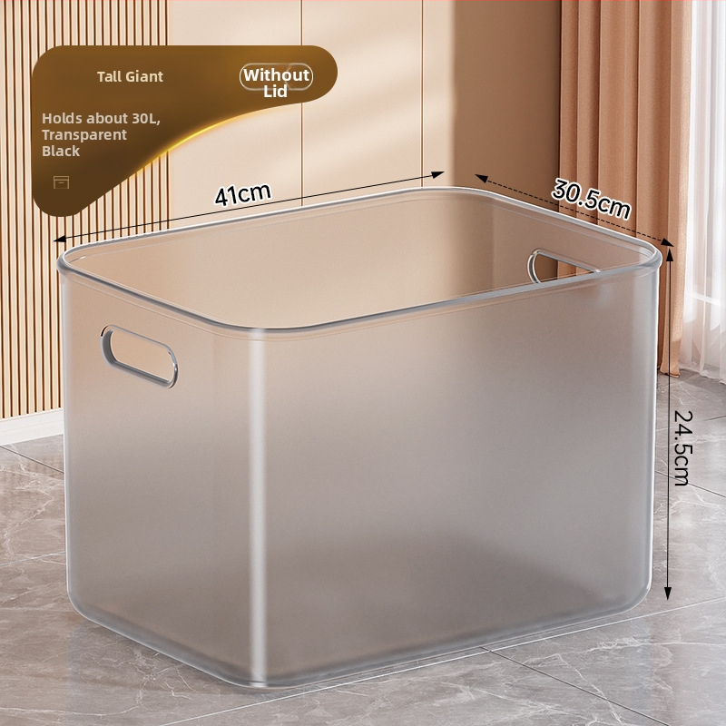 Prozirna kutija za pohranu za kućne igračke i grickalice, model 985, poklopac s preklopnim mehanizmom, prijenosna, kapacitet iznad 1000 L