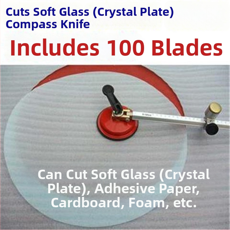 Körkörös vágó üveghez, kristálylemezekhez, kartonhoz és papírhoz – hagyományos üvegszerszám, nem importált