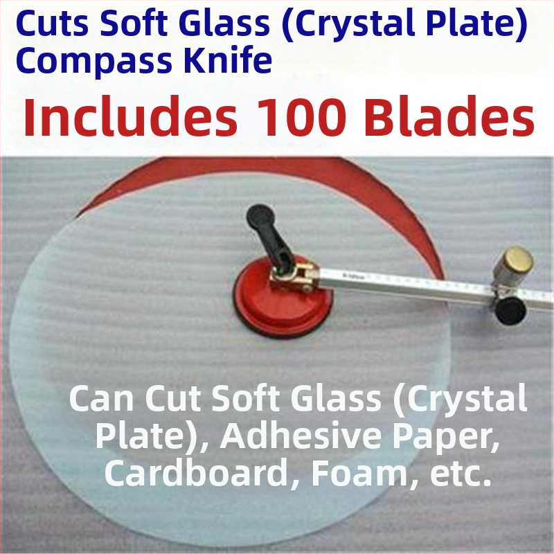 Körkörös vágó üveghez, kristálylemezekhez, kartonhoz és papírhoz – hagyományos üvegszerszám, nem importált