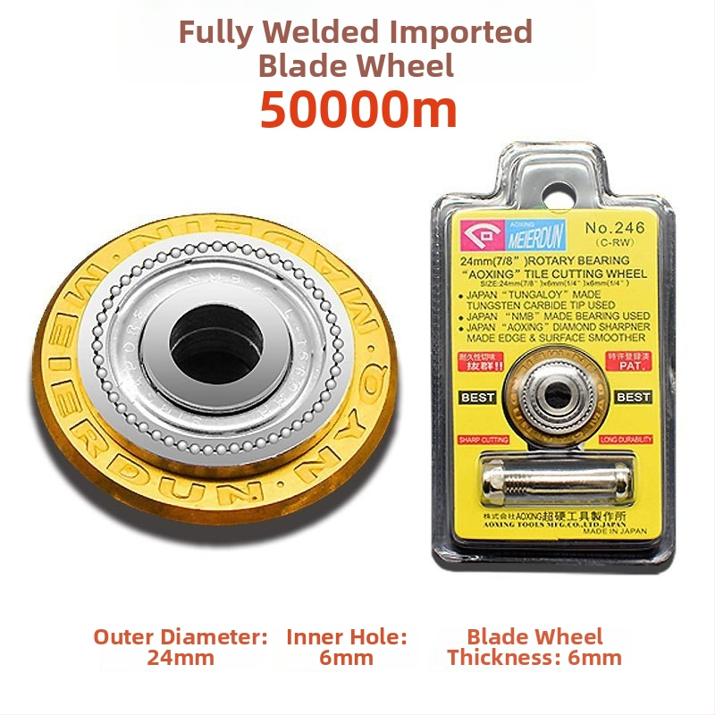 Kézi üvegvágó gép csempéző késküllővel, T-alakú ötvözet késküllő és kés tartozékok