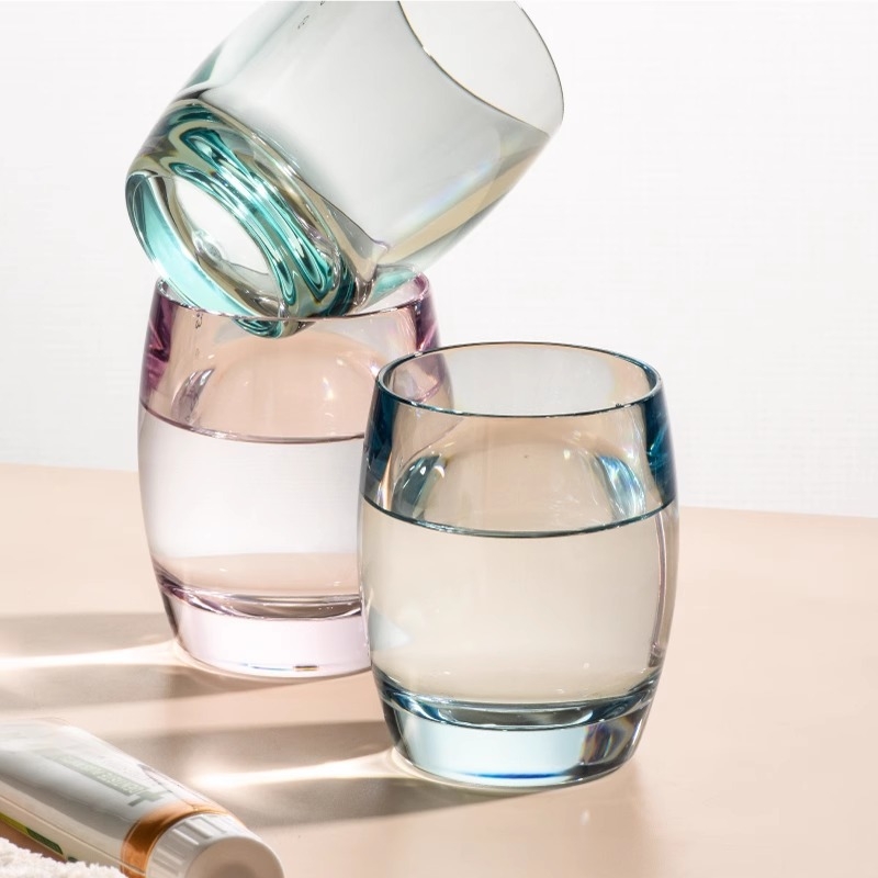Čaša za čišćenje zubi, prozirna akrilna, debela, otporna na padanje, za parove (Materijal: Plastika; Specifikacije: PC za kontakt s hranom; Tisak loga: Da; Prilagođavanje: Da)