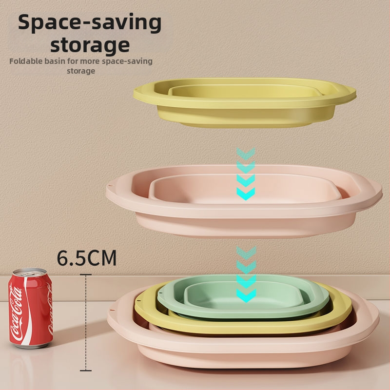 Zložená plastová umývacia misa pre domáce a cestovné použitie, ľahká 100–120 g, na pranie na internáte