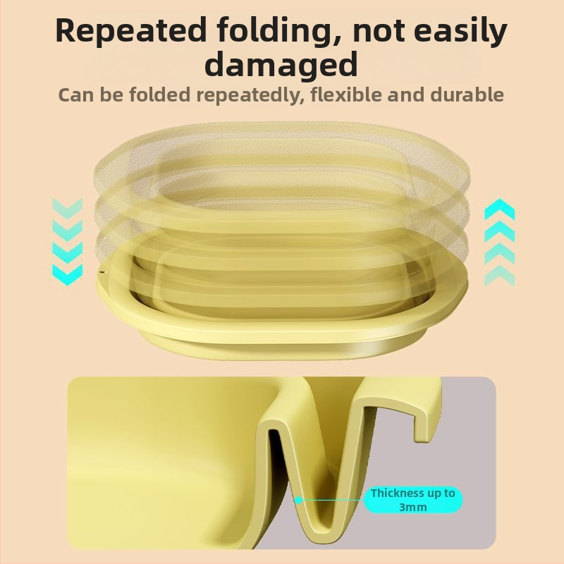 Zložená plastová umývacia misa pre domáce a cestovné použitie, ľahká 100–120 g, na pranie na internáte