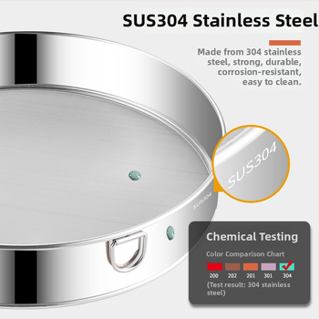 Runnuo nerezový oceľový siet na múku 304, rukoväť, ultra jemný sieť s 60 mriežkami, pôvod: Čaozhou, Guangdong