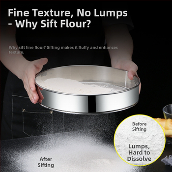 Runnuo nerezový oceľový siet na múku 304, rukoväť, ultra jemný sieť s 60 mriežkami, pôvod: Čaozhou, Guangdong