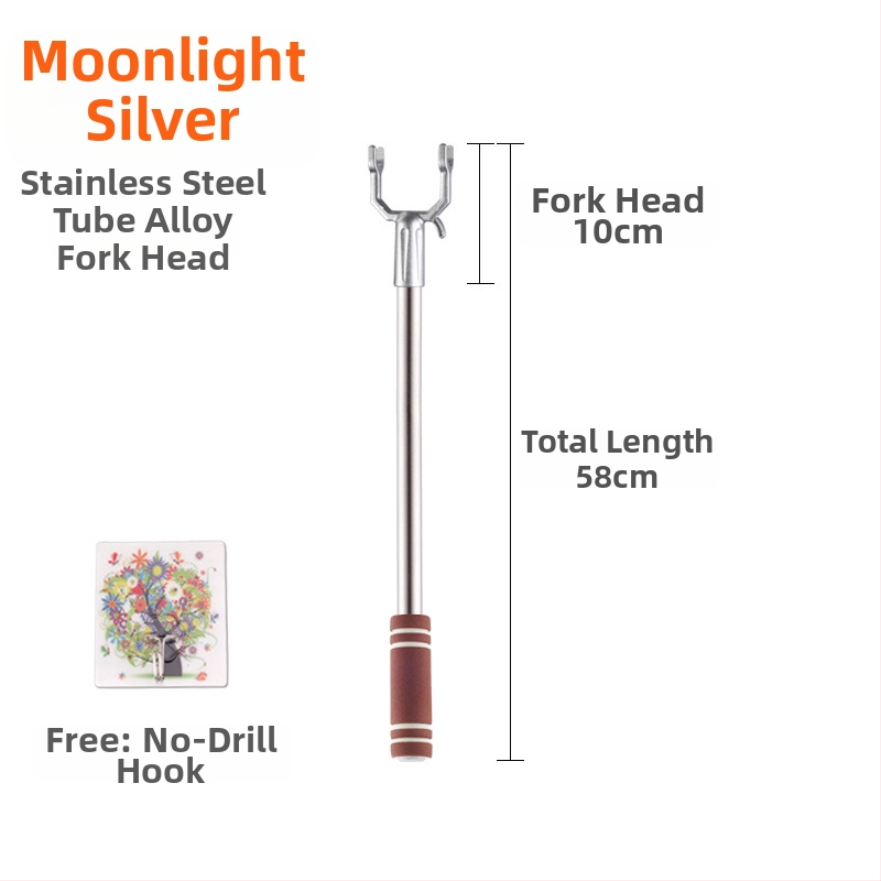 Nerezová oceľová tyč na sušenie oblečenia na balkóne; Materiál: nerezová oceľ; Kategória: vešiak na oblečenie; Aplikácia: balkón