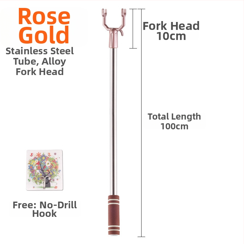 Nerezová oceľová tyč na sušenie oblečenia na balkóne; Materiál: nerezová oceľ; Kategória: vešiak na oblečenie; Aplikácia: balkón