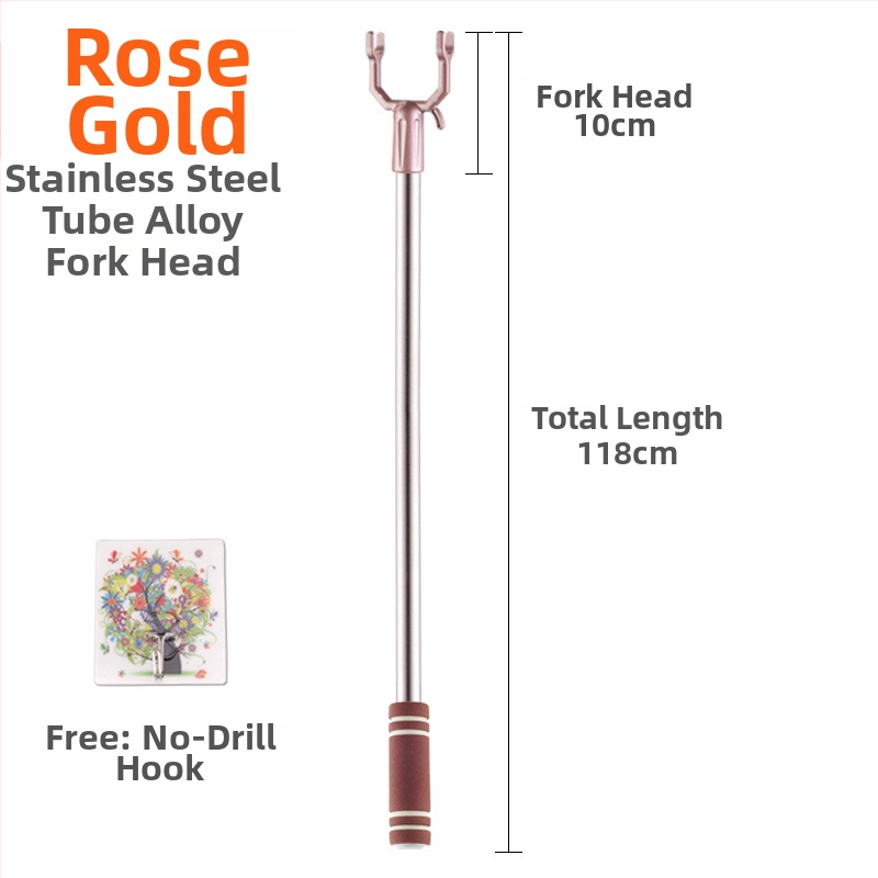 Nerezová oceľová tyč na sušenie oblečenia na balkóne; Materiál: nerezová oceľ; Kategória: vešiak na oblečenie; Aplikácia: balkón