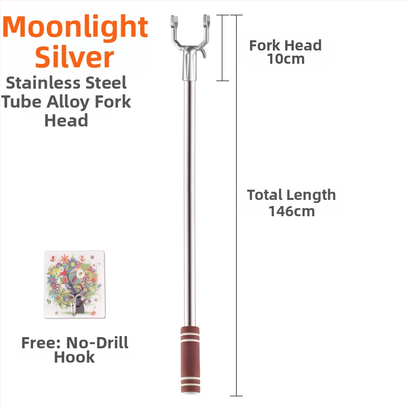 Nerezová oceľová tyč na sušenie oblečenia na balkóne; Materiál: nerezová oceľ; Kategória: vešiak na oblečenie; Aplikácia: balkón