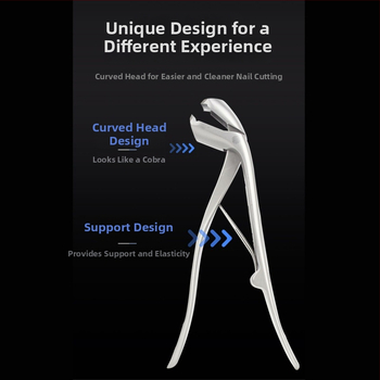 Νυχοκοπτικά από ανοξείδωτο ατσάλι με γωνιακό σχεδιασμό, εξοικονόμηση προσπάθειας, anti-splash, ευρύ άνοιγμα