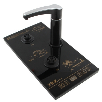 Smart Speed Električno kuhalo za čaj s automatskim dopunjavanjem vode, nehrđajući čelik, 4u1 set, pakirano u pladanj