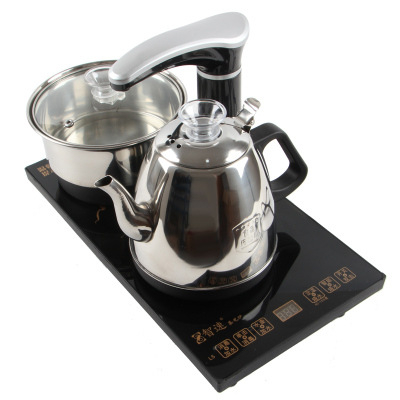 Smart Speed Električno kuhalo za čaj s automatskim dopunjavanjem vode, nehrđajući čelik, 4u1 set, pakirano u pladanj