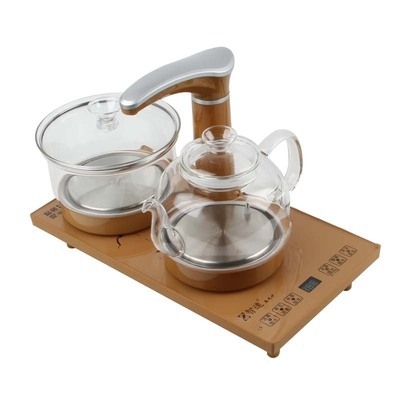 Smart Speed Električno kuhalo za čaj s automatskim dopunjavanjem vode, nehrđajući čelik, 4u1 set, pakirano u pladanj