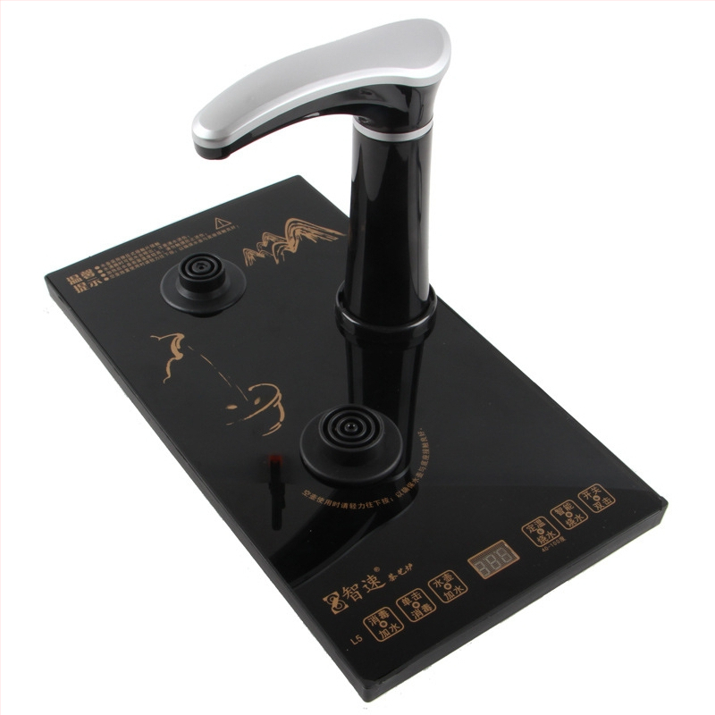 Smart Speed Električno kuhalo za čaj s automatskim dopunjavanjem vode, nehrđajući čelik, 4u1 set, pakirano u pladanj