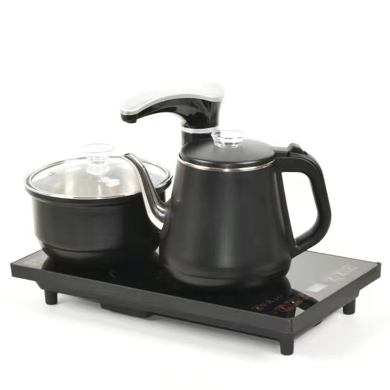 Smart Speed Električno kuhalo za čaj s automatskim dopunjavanjem vode, nehrđajući čelik, 4u1 set, pakirano u pladanj