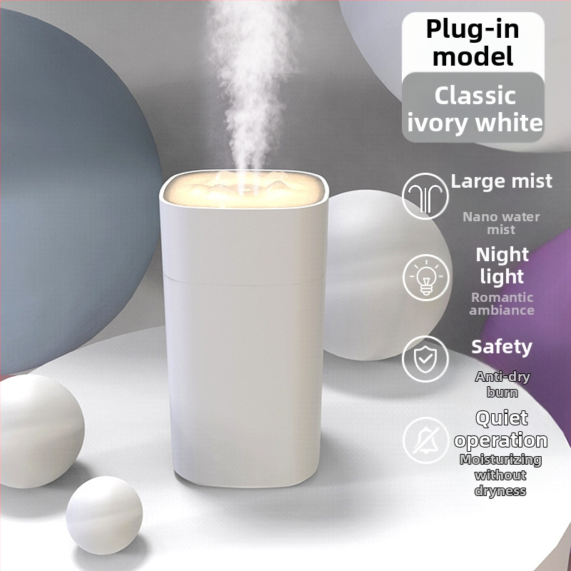 Stolni ovlaživač zraka, od nehrđajućeg čelika, 10L+ spremnik, 3 izlaza magle, 8-satni tajmer, napajanje suhim baterijama