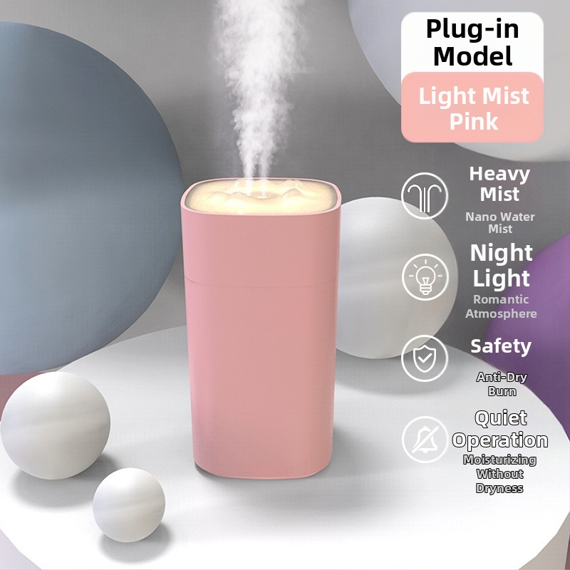 Stolni ovlaživač zraka, od nehrđajućeg čelika, 10L+ spremnik, 3 izlaza magle, 8-satni tajmer, napajanje suhim baterijama