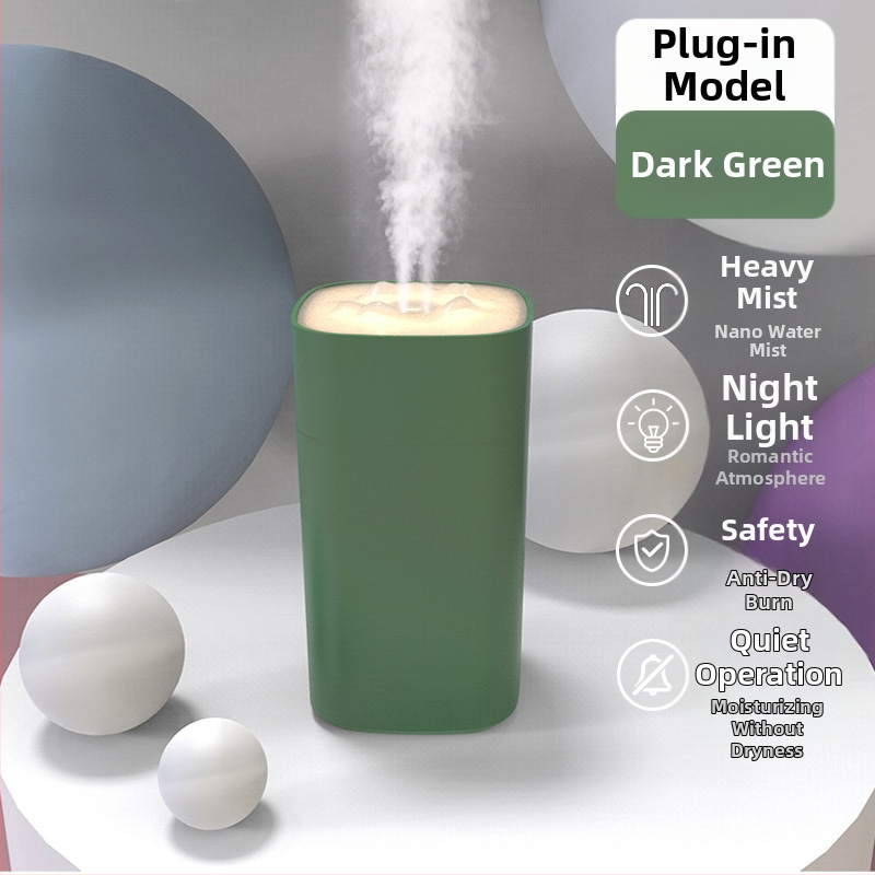 Stolni ovlaživač zraka, od nehrđajućeg čelika, 10L+ spremnik, 3 izlaza magle, 8-satni tajmer, napajanje suhim baterijama