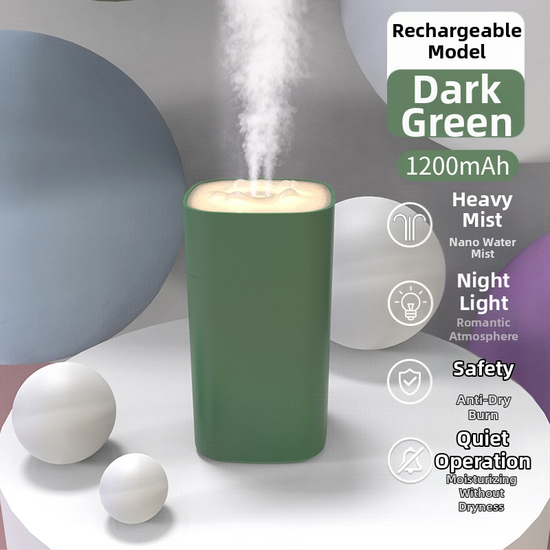 Stolni ovlaživač zraka, od nehrđajućeg čelika, 10L+ spremnik, 3 izlaza magle, 8-satni tajmer, napajanje suhim baterijama