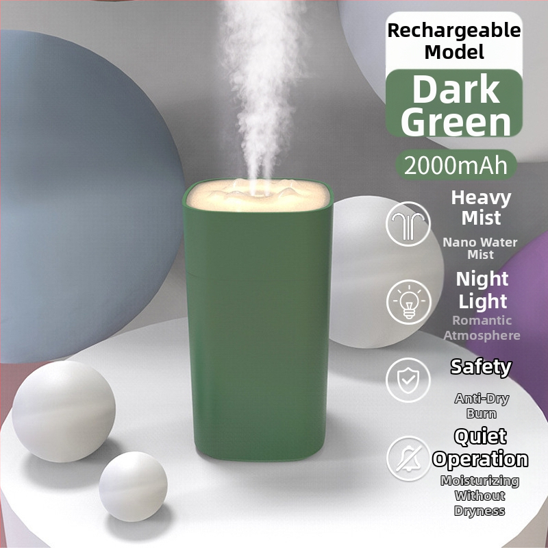 Stolni ovlaživač zraka, od nehrđajućeg čelika, 10L+ spremnik, 3 izlaza magle, 8-satni tajmer, napajanje suhim baterijama