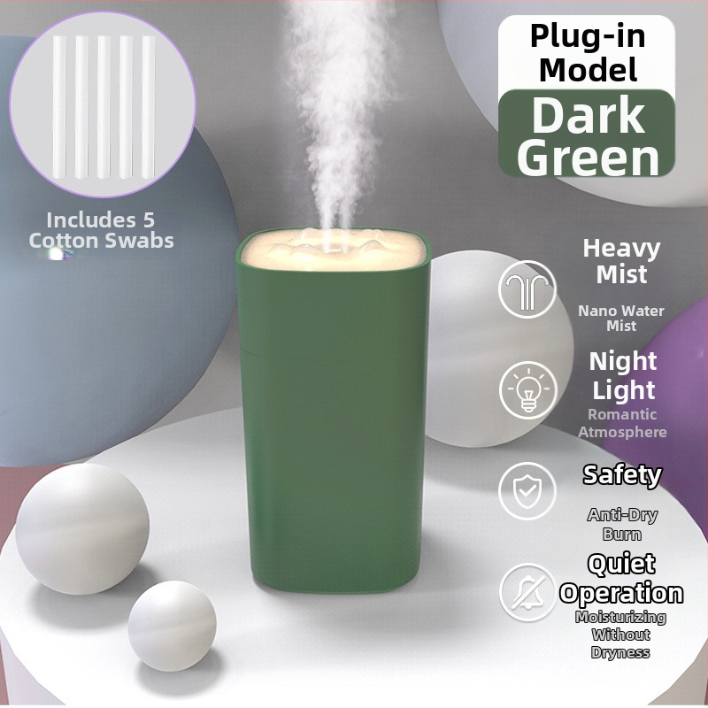 Stolni ovlaživač zraka, od nehrđajućeg čelika, 10L+ spremnik, 3 izlaza magle, 8-satni tajmer, napajanje suhim baterijama