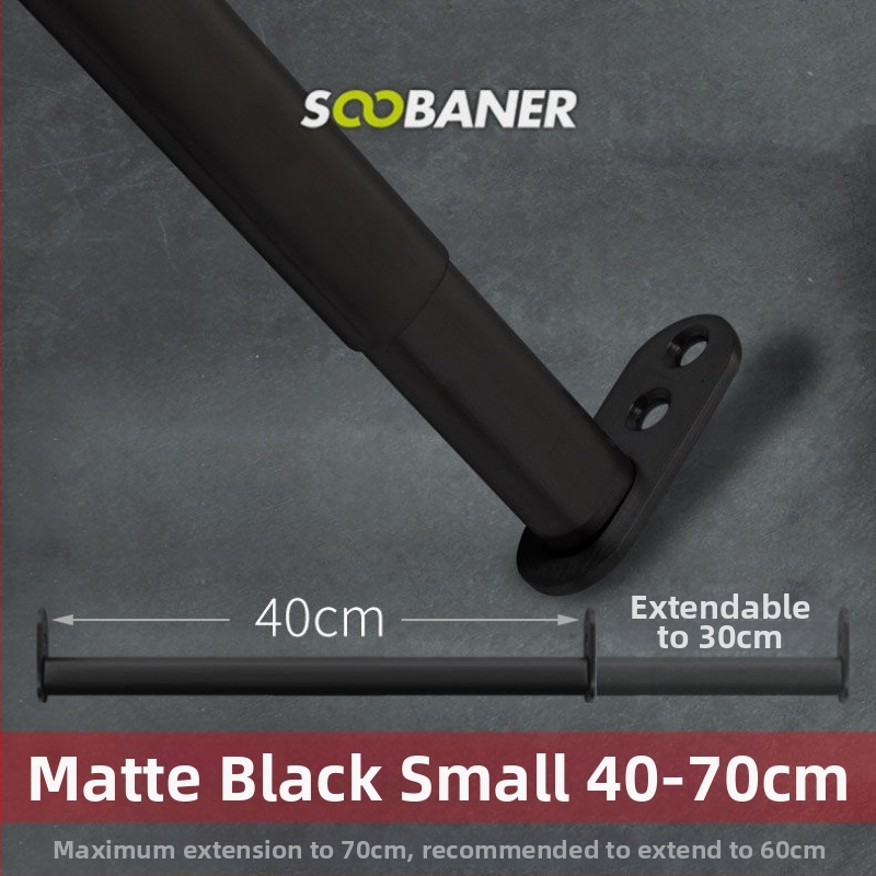 Nerezová oceľová tyč na oblečenie – rozťahovacia teleskopická tyč do šatníka, vnútorné skrinky, príslušenstvo