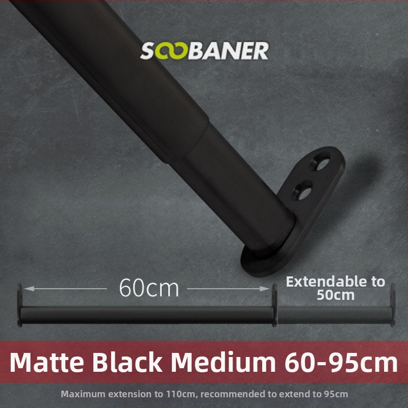 Nerezová oceľová tyč na oblečenie – rozťahovacia teleskopická tyč do šatníka, vnútorné skrinky, príslušenstvo