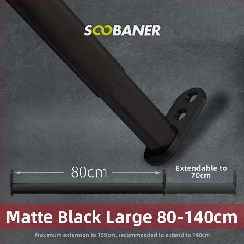 Nerezová oceľová tyč na oblečenie – rozťahovacia teleskopická tyč do šatníka, vnútorné skrinky, príslušenstvo