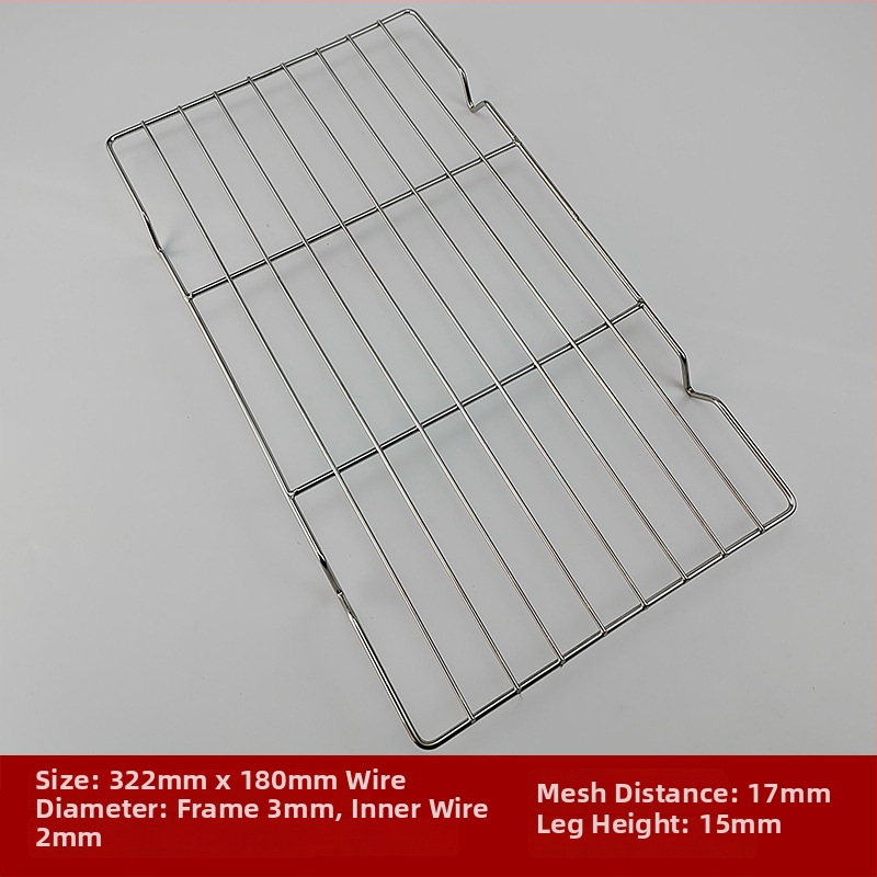 Drôtová mriežka na gril z nerezovej ocele, štvorcový tvar, prenosná, viacúčelová, bezdymová, ľahko čistiaca, elektroplatovanie a bodové zváranie
