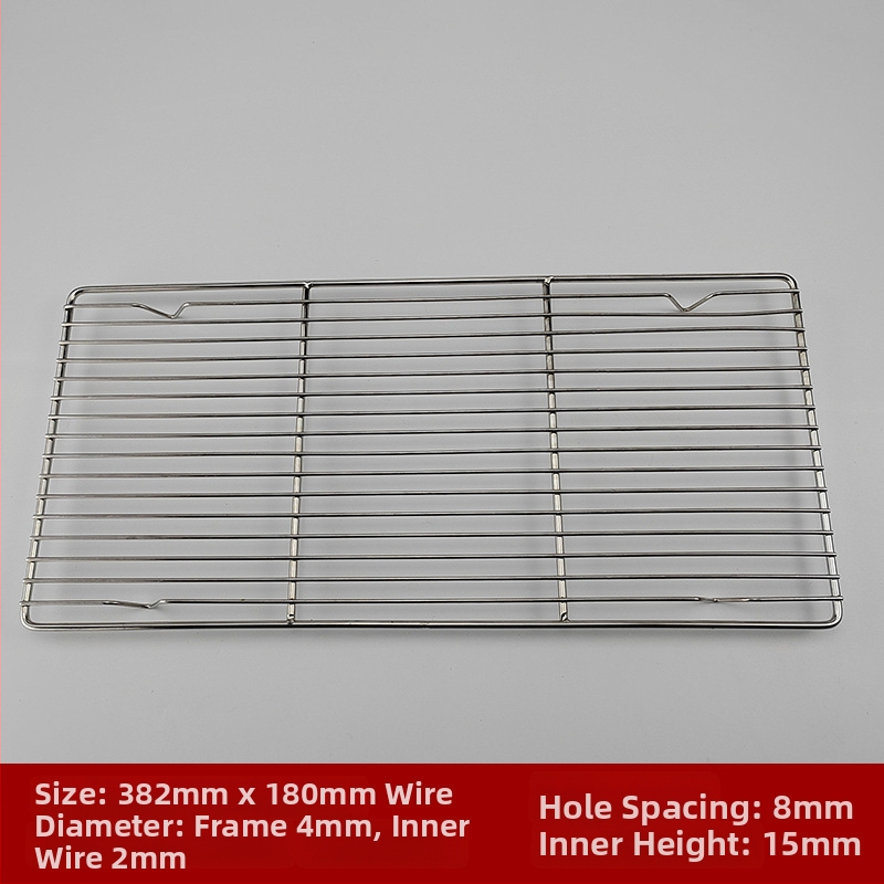 Drôtová mriežka na gril z nerezovej ocele, štvorcový tvar, prenosná, viacúčelová, bezdymová, ľahko čistiaca, elektroplatovanie a bodové zváranie