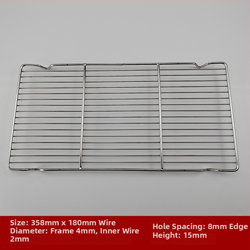 Drôtová mriežka na gril z nerezovej ocele, štvorcový tvar, prenosná, viacúčelová, bezdymová, ľahko čistiaca, elektroplatovanie a bodové zváranie