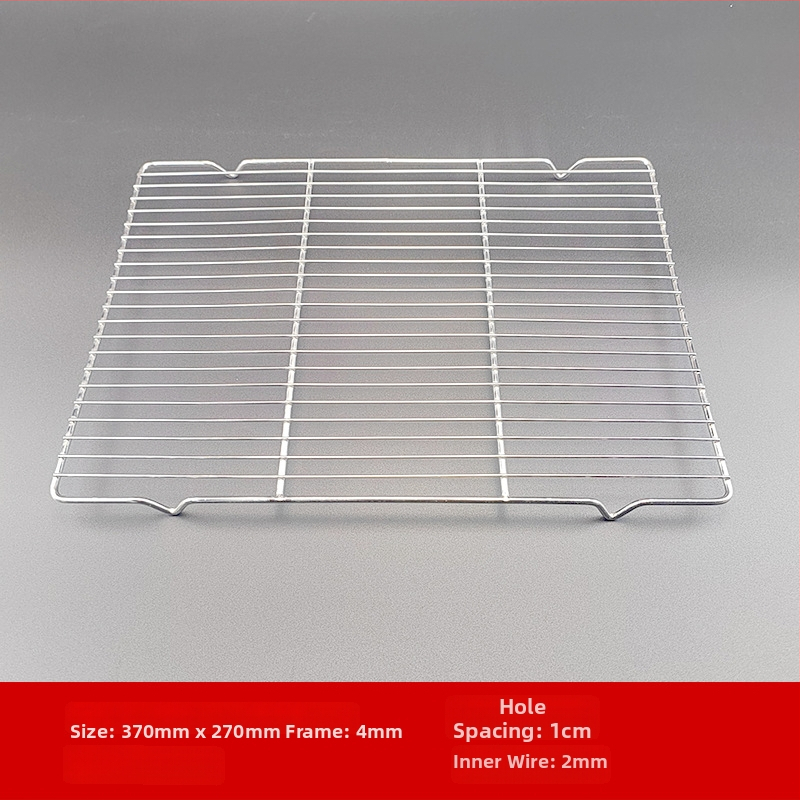 Drôtová mriežka na gril z nerezovej ocele, štvorcový tvar, prenosná, viacúčelová, bezdymová, ľahko čistiaca, elektroplatovanie a bodové zváranie