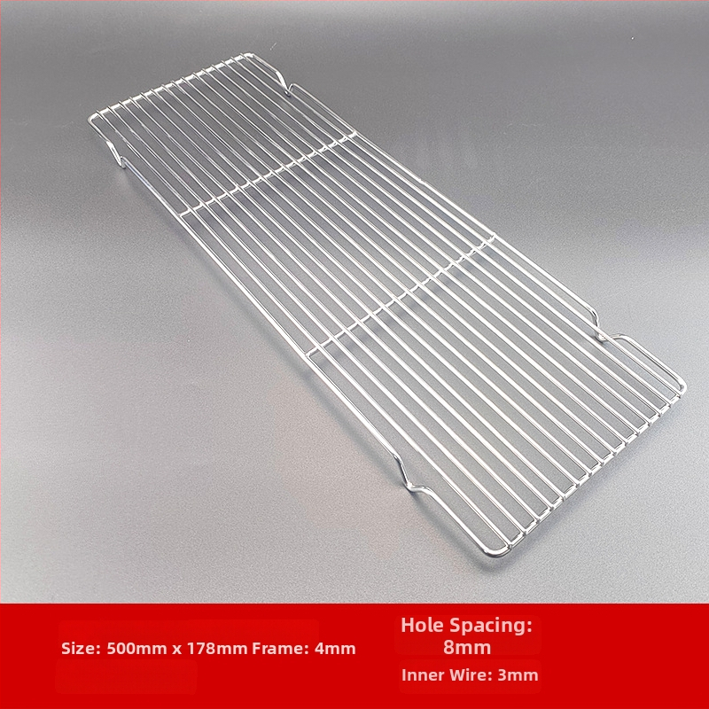 Drôtová mriežka na gril z nerezovej ocele, štvorcový tvar, prenosná, viacúčelová, bezdymová, ľahko čistiaca, elektroplatovanie a bodové zváranie