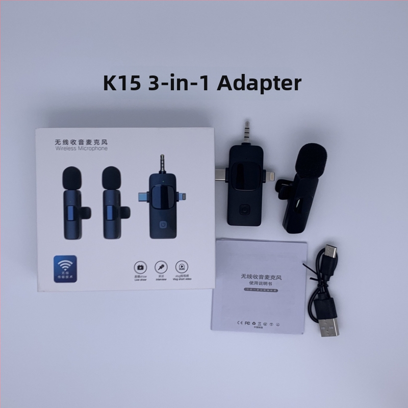 K9 lavalier mikrofón, káblový pre profesionálne nahrávanie a živé vysielanie, SNR ≥70 dB, vstavaná batéria, 5V/5W, výdrž 1-3 h