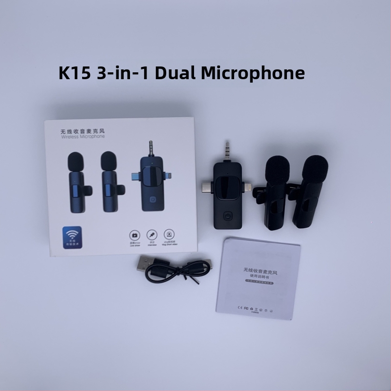 K9 lavalier mikrofón, káblový pre profesionálne nahrávanie a živé vysielanie, SNR ≥70 dB, vstavaná batéria, 5V/5W, výdrž 1-3 h