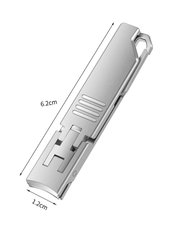 Φορητός αναδιπλούμενος νυχοκόπτης με λίμα νυχιών και ψαλίδι νυχιών – Ανοξείδωτο ατσάλι, μοντέλο M080, φορητός/πλαϊκός για οικιακή χρήση, καθολικό εργαλείο περιποίησης