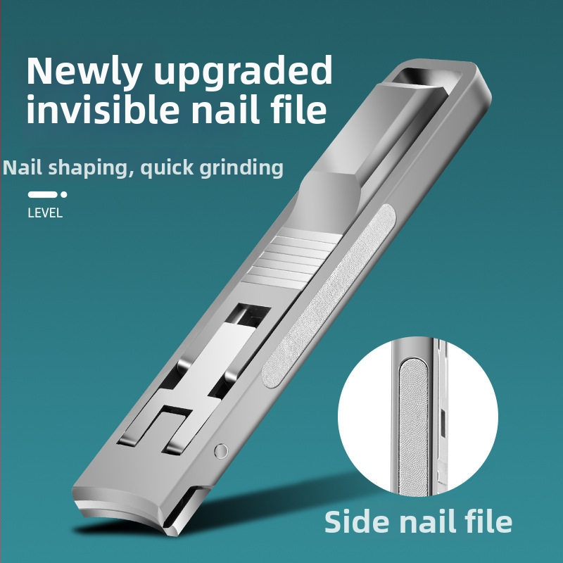 Φορητός αναδιπλούμενος νυχοκόπτης με λίμα νυχιών και ψαλίδι νυχιών – Ανοξείδωτο ατσάλι, μοντέλο M080, φορητός/πλαϊκός για οικιακή χρήση, καθολικό εργαλείο περιποίησης