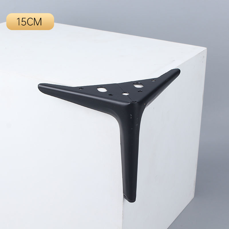 Picioare metalice semicercuri cu trei brațe pentru mobilier - pentru măsuțe de cafea și canapea - cupru, turnare, stil modern minimalist, potrivire universală