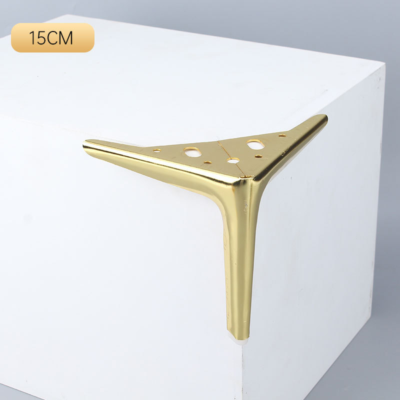 Picioare metalice semicercuri cu trei brațe pentru mobilier - pentru măsuțe de cafea și canapea - cupru, turnare, stil modern minimalist, potrivire universală