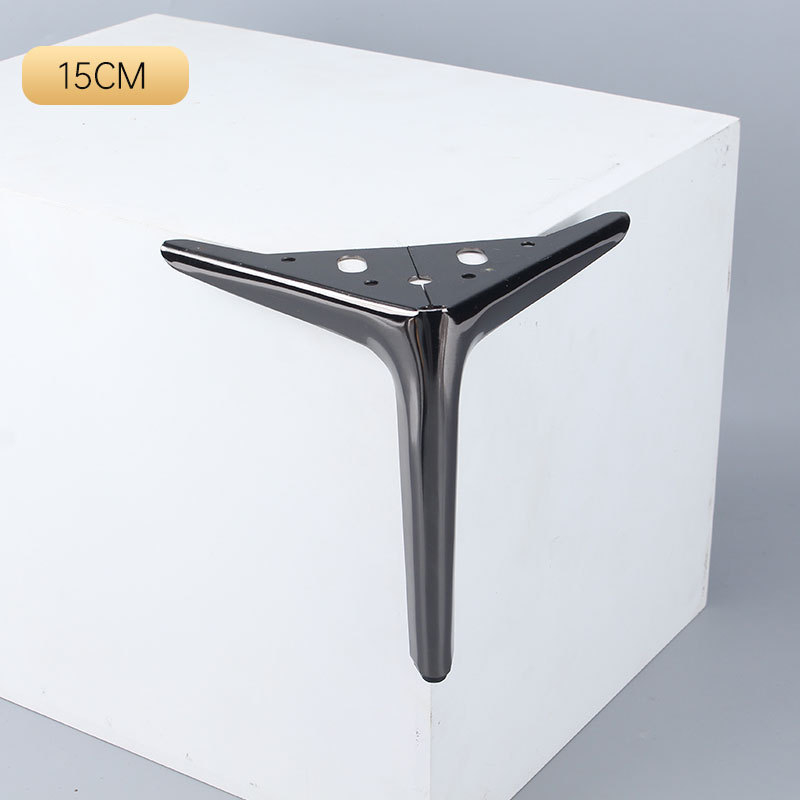 Picioare metalice semicercuri cu trei brațe pentru mobilier - pentru măsuțe de cafea și canapea - cupru, turnare, stil modern minimalist, potrivire universală