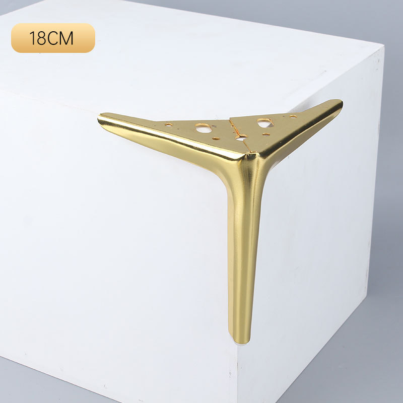 Picioare metalice semicercuri cu trei brațe pentru mobilier - pentru măsuțe de cafea și canapea - cupru, turnare, stil modern minimalist, potrivire universală