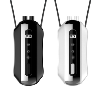 Prenosni pročišćivač zraka za vrat s generatorom negativnih iona, USB napajanje, protok zraka 50 m3/h, tih rad ≤36 dB, pokrivenost do 10 m2