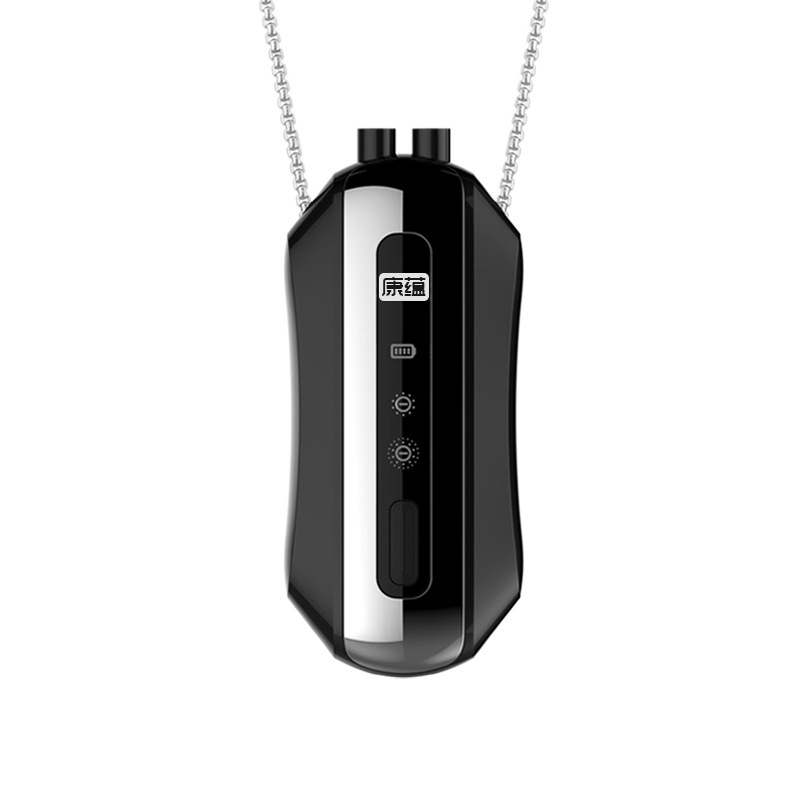 Prenosni pročišćivač zraka za vrat s generatorom negativnih iona, USB napajanje, protok zraka 50 m3/h, tih rad ≤36 dB, pokrivenost do 10 m2