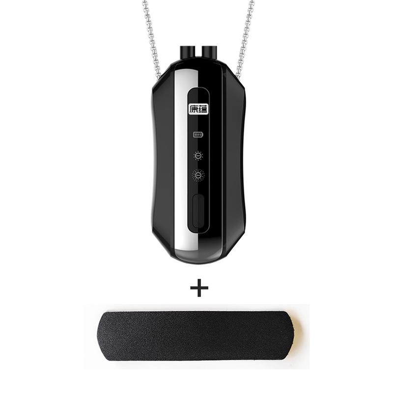 Prenosni pročišćivač zraka za vrat s generatorom negativnih iona, USB napajanje, protok zraka 50 m3/h, tih rad ≤36 dB, pokrivenost do 10 m2