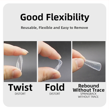 GNDG Model za produženje noktiju, plastični, serija kalupa za pladanj papira, uzorak kapljica vode, 48–60 komada