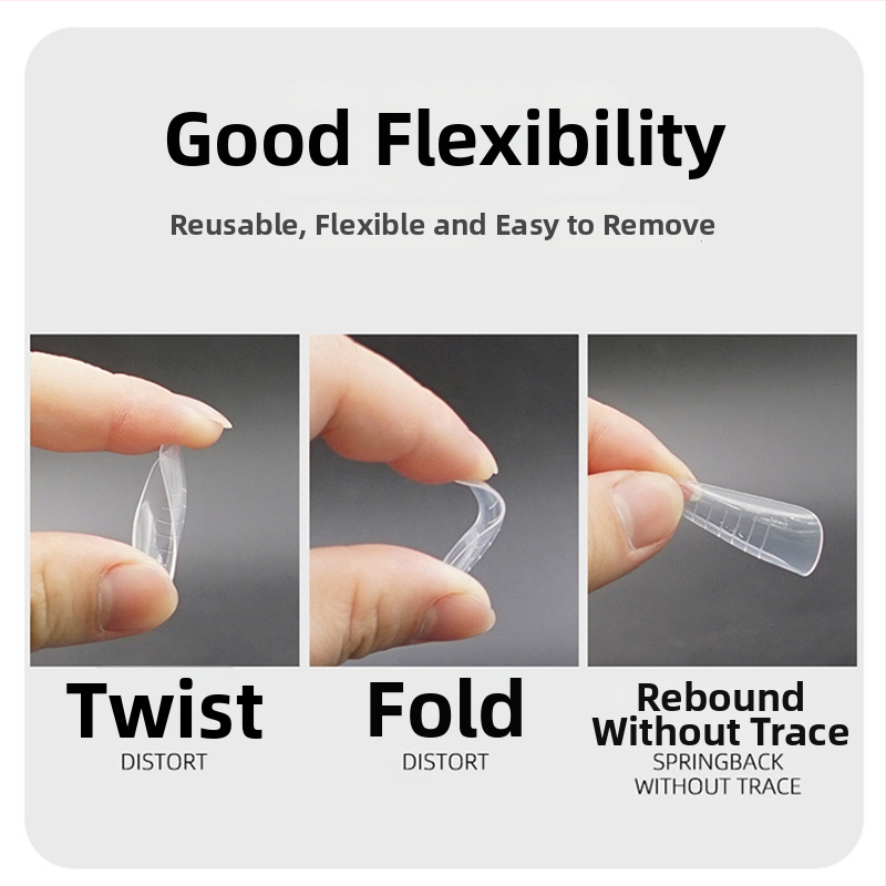 GNDG Model za produženje noktiju, plastični, serija kalupa za pladanj papira, uzorak kapljica vode, 48–60 komada